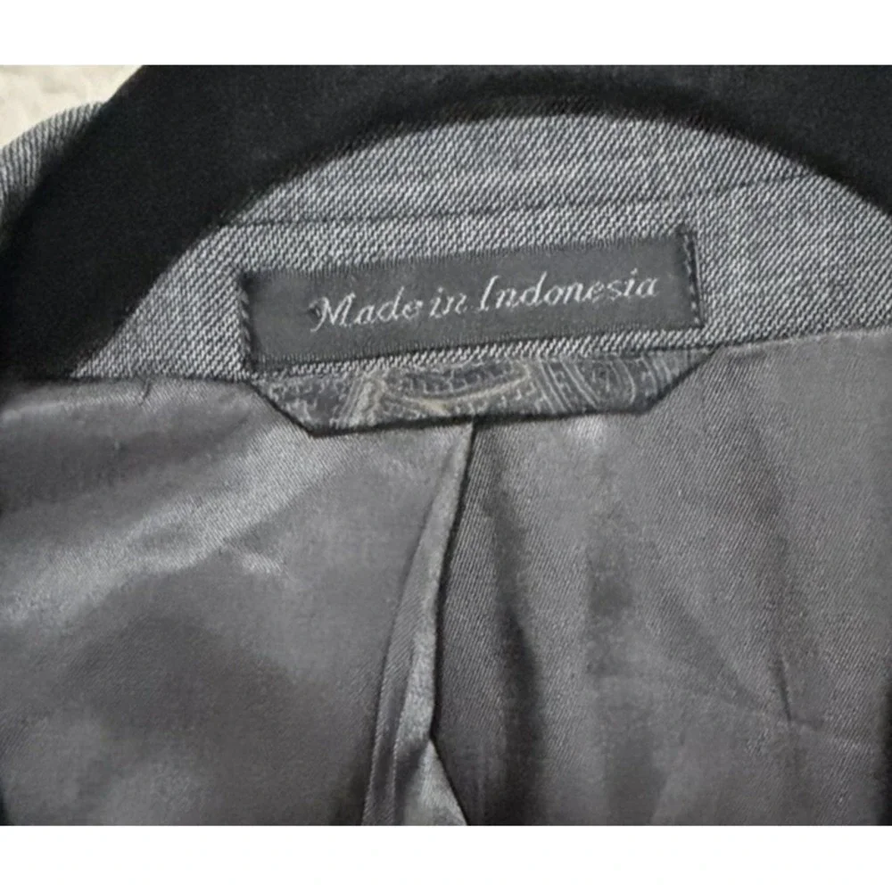 Lauren‎ Ralph Lauren Blazer Men's 50R Gray 2 Button Suit Jacket Wool
